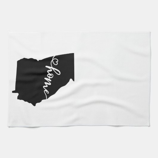 Home State Outline Heart Georgia Kitchen Towel Theedoek (Horizontaal)