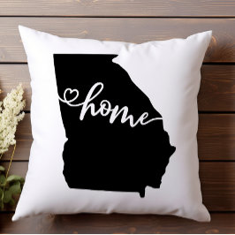 Home State Outline Heart Georgia Kussen