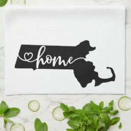 Home State Outline Heart Massachusetts Theedoek