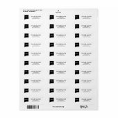 Home State Outline Heart New Mexico Address Etiket (Full Sheet)