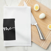 Home State Outline Heart New Mexico Theedoek (Quarter Fold)