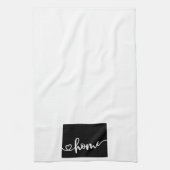 Home State Outline Heart Wyoming Theedoek (Verticaal)