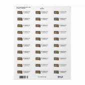 Home State South Dakota Retro Kleurenadres Etiket (Full Sheet)