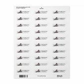 Home State Virginia Retro Kleurenadres Etiket (Full Sheet)