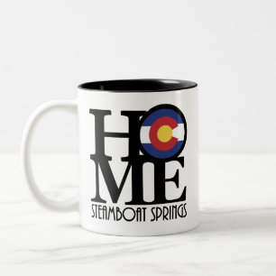 HOME Steamboot Springs Colorado 11oz Tweekleurige Koffiemok