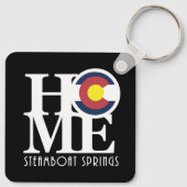 HOME Steamboot Springs Colorado Sleutelhanger (Achterkant)