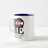 HOME Steamboot Springs-Mok Tweekleurige Koffiemok (Voorkant links)