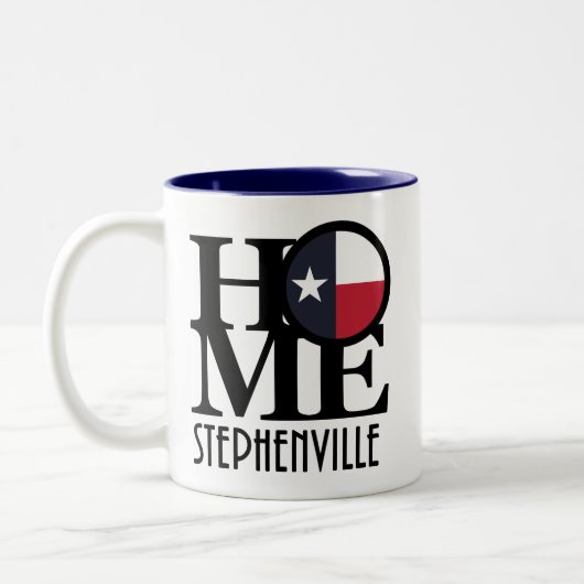 HOME Stephenville Texas Tweekleurige Koffiemok (Links)