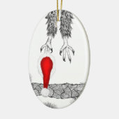HOME STERKER SWFL ELGF NEST WOOHOO! SANTA HAT KERAMISCH ORNAMENT (Links)