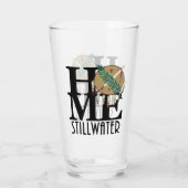 HOME Stillwater Oklahoma Glas (Achterkant)