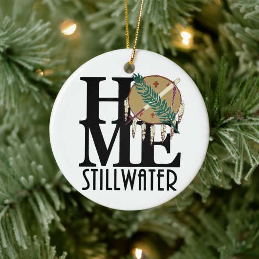 HOME Stillwater Oklahoma Keramisch Ornament (Boom)