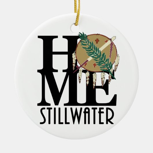 HOME Stillwater Oklahoma Keramisch Ornament (Voorkant)