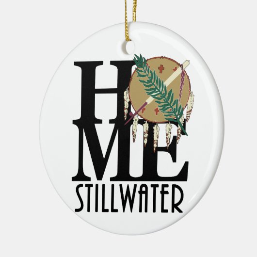 HOME Stillwater Oklahoma Keramisch Ornament (Links)