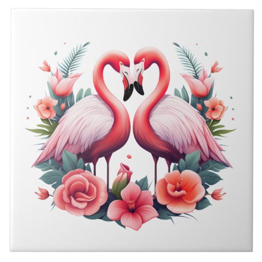 Home Strand Roze Flamingo Liefhebbers Crafting Bus Tegeltje (Voorkant)