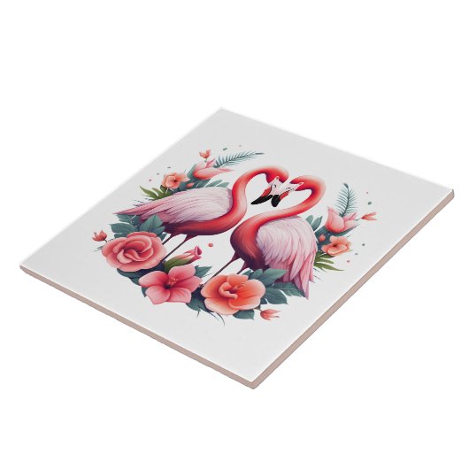 Home Strand Roze Flamingo Liefhebbers Crafting Bus Tegeltje (Zijkant)