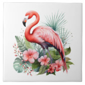 Home Strand Roze Flamingo Liefhebbers Crafting Bus Tegeltje (Voorkant)