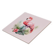 Home Strand Roze Flamingo Liefhebbers Crafting Bus Tegeltje (Zijkant)