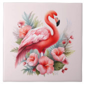 Home Strand Roze Flamingo Liefhebbers Crafting Bus Tegeltje (Voorkant)