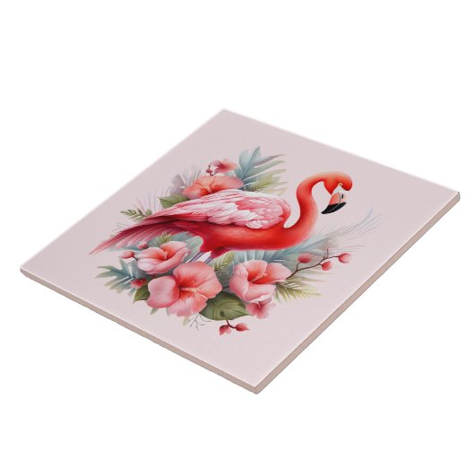 Home Strand Roze Flamingo Liefhebbers Crafting Bus Tegeltje (Zijkant)