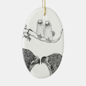 HOME STRONGER SWFL ELGF NEST IK GEEF GEEN HOOT KERAMISCH ORNAMENT (Rechts)