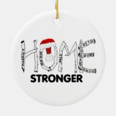 HOME STRONGER SWFL ELLE NEST BOOK B+W SANTA HATS KERAMISCH ORNAMENT (Achterkant)