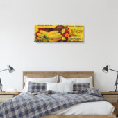 Home Sugar Corn LabelJay, ME Canvas Afdruk (Insitu (Slaapkamer))