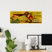 Home Sugar Corn LabelJay, ME Poster (Thuiskantoor)