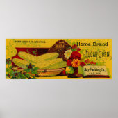 Home Sugar Corn LabelJay, ME Poster (Voorkant)