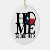 HOME Sugarland Texas Keramisch Ornament (Rechts)