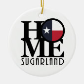 HOME Sugarland Texas Keramisch Ornament (Voorkant)