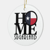 HOME Sugarland Texas Keramisch Ornament (Links)