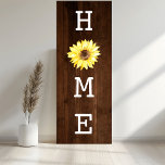 Home Sunflower Rustic Wood Farmhouse Canvas Afdruk<br><div class="desc">Bring the warmth of the countryside into your home with this charming canvas print. Featuring a vibrant sunflower bouquet against a rustic wood background, this artwork adds a touch of farmhouse charm and natural beauty to any space. Perfect for your living room, bedroom, or kitchen, this print is a delightful...</div>