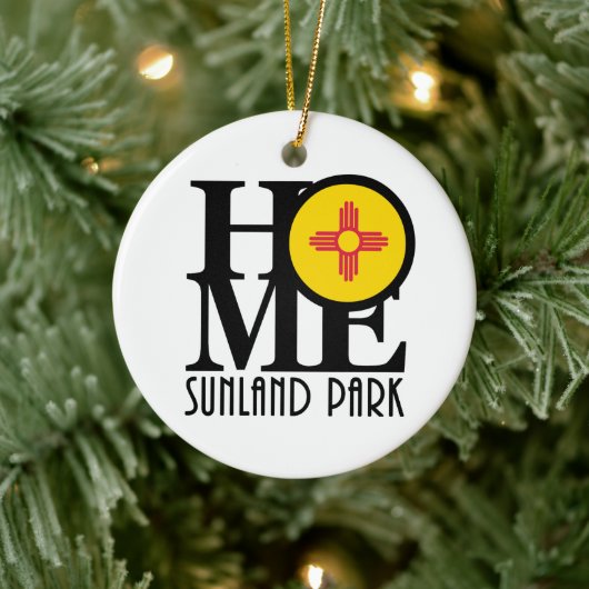 HOMe Sunland Park New Mexico Keramisch Ornament (Boom)