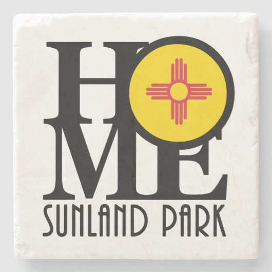 HOME Sunland Park New Mexico Stenen Onderzetter (Voorkant)