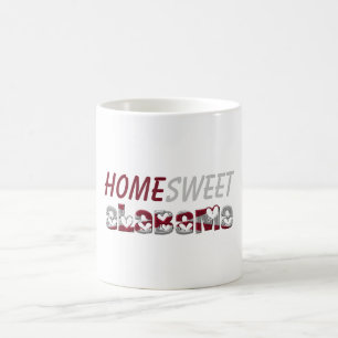 Home Sweet Alabama American State Flag Hearts Koffiemok