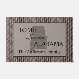 Home Sweet Alabama Faux Weave Deurmat