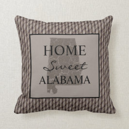 Home Sweet Alabama Faux Weave Kussen