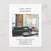Home Sweet Asection New Address Photo Moving Aankondigingskaart (Voorkant)