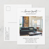 Home Sweet Asection New Address Photo Moving Aankondigingskaart (Voorkant / Achterkant)