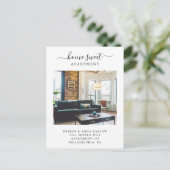 Home Sweet Asection New Address Photo Moving Aankondigingskaart (Staand voorkant)