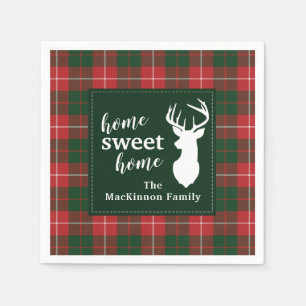 Home Sweet Family Kerstmis Tartan MacKinnon Servet