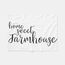 Home Sweet Farmhouse Fleece Blanket