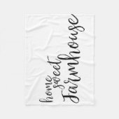 Home Sweet Farmhouse Fleece Blanket Deken (Voorkant)