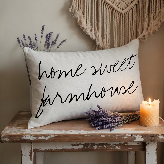 Home Sweet Farmhouse | Lumbar Pillow Kussen (Creator heeft geüpload)