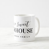 Home Sweet Farmhouse Monogram Koffiemok (Voorkant rechts)