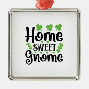 Home Sweet Gnome Metalen Ornament