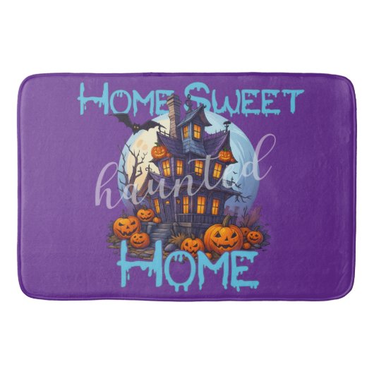 Home Sweet Haunted Home Badmat (Voorkant)