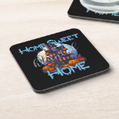 Home Sweet Haunted Home Beverage Coaster Set Bier Onderzetter (Linkerzijde)