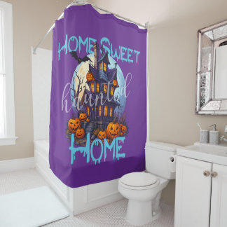 Home Sweet Haunted Home Douche Gordijn