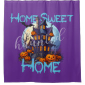 Home Sweet Haunted Home Douche Gordijn (Voorkant)